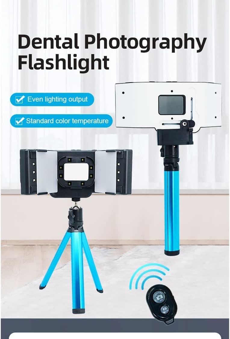 Mobilna Lampa Do Fotografii Stomatologicznej | Uchwyt Led Do Fotografii Stomatologicznej 6500k | Lampa Led Do Fotografii Stomatologicznej Do Fotografii Mobilnej | Sprzęt Do Fotografii Stoma