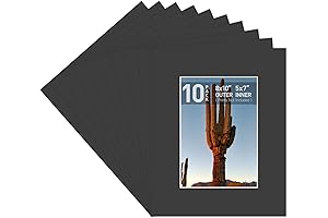 Golden State Art Photo Frame Mat Set for Classic Picture Framing