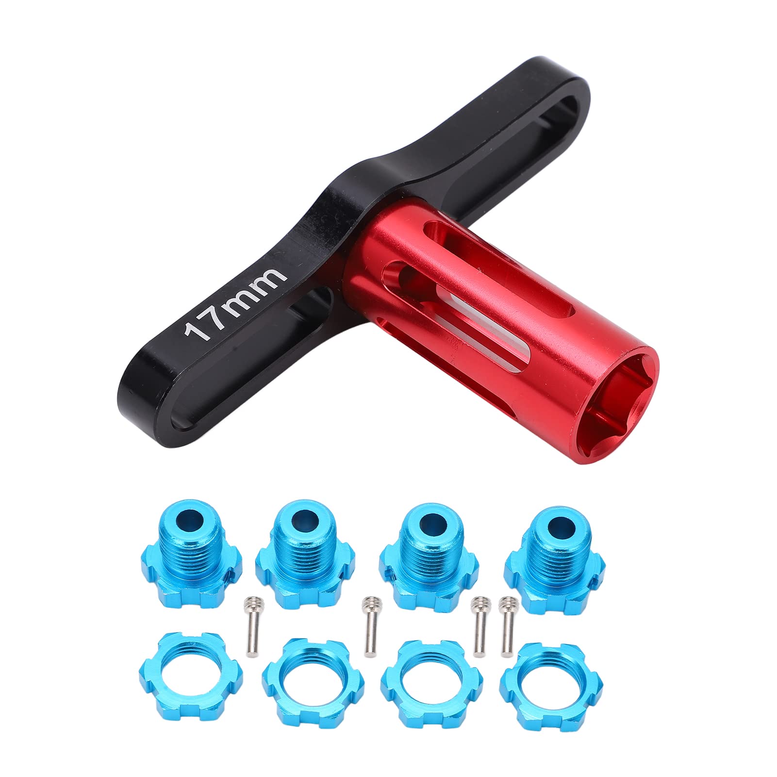 Lot de 4 écrous hexagonaux de 17 mm pour moyeux de roue cannelés pour voiture RC Traxxas 5353X EREVO Summit 1/10 (noir) | Leroy Merlin