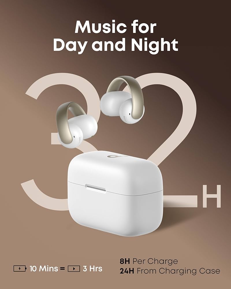 Amazon.com: Soundcore AeroClip by Anker, Open-Ear Earbuds