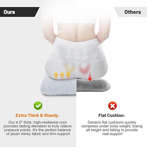 Miniatura 3 de Almohada de dona para tratamiento de llagas de cama, glúteos, cojín para silla de ruedas, almohada de alivio de presión de úlceras por decúbito,