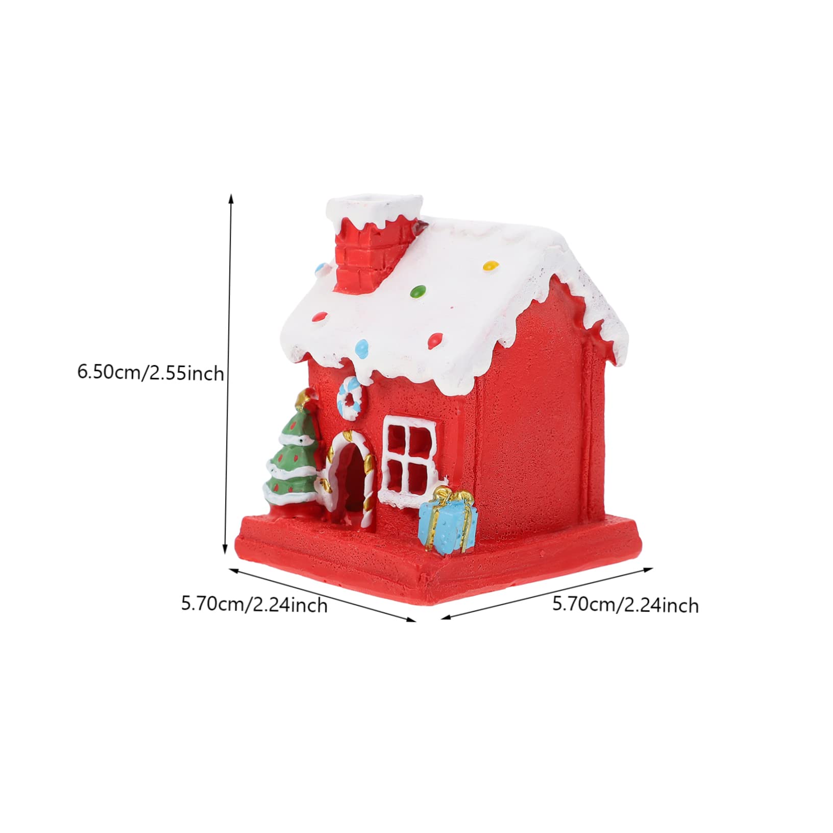 Ciieeo 1pc Christmas House Ornament Charming Xmas Decor Fairy-Tale Style for Home Decoration Holiday Gifting for Birthdays Housewarming Special Occasions