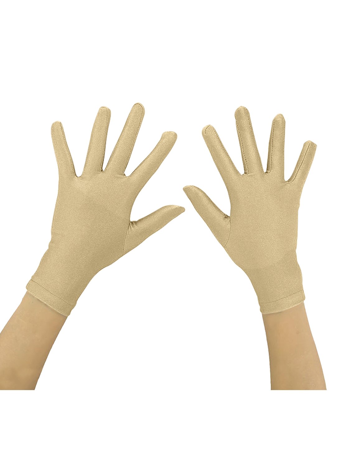 unbrandsHNASUIT Adult 9" Short Spandex Costume Gloves Wrist Length Stretchy Opera Gloves For Halloween,Cosplay,Tea Party