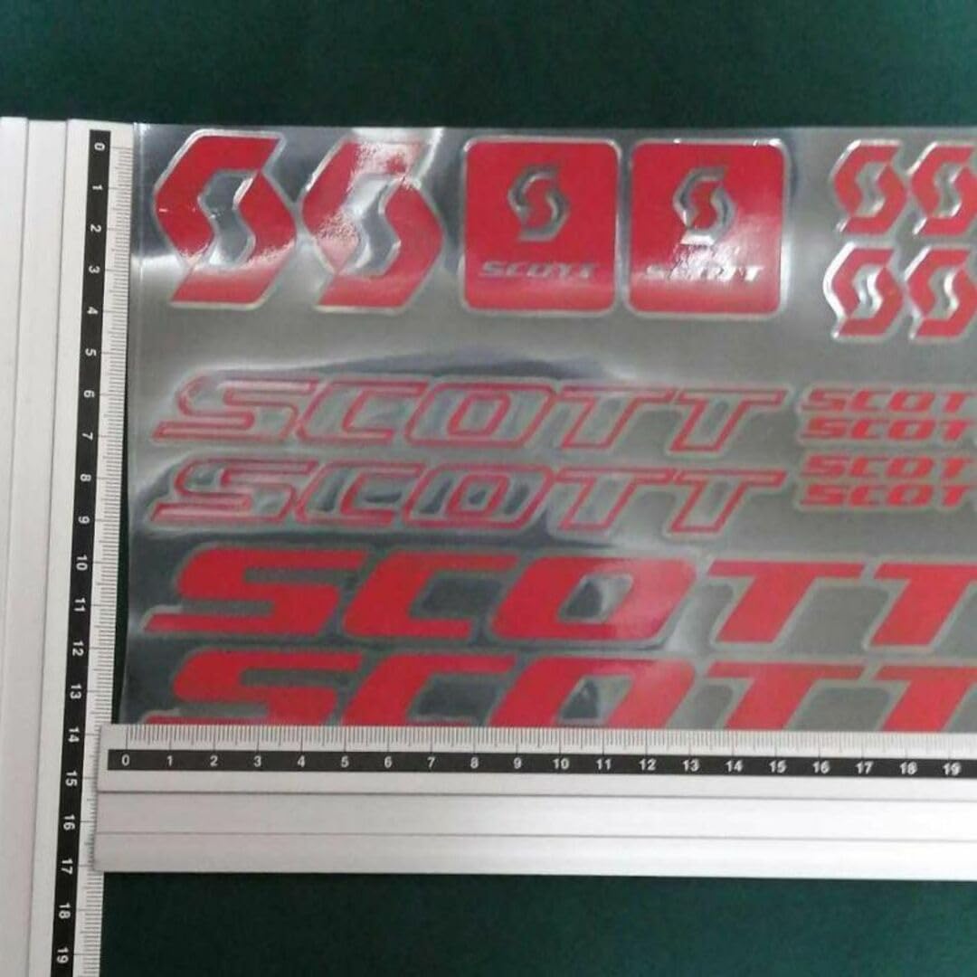 Amazon.co.jp: SCOTT スコット 赤ステッカー ロードバイク 自転車 プロ