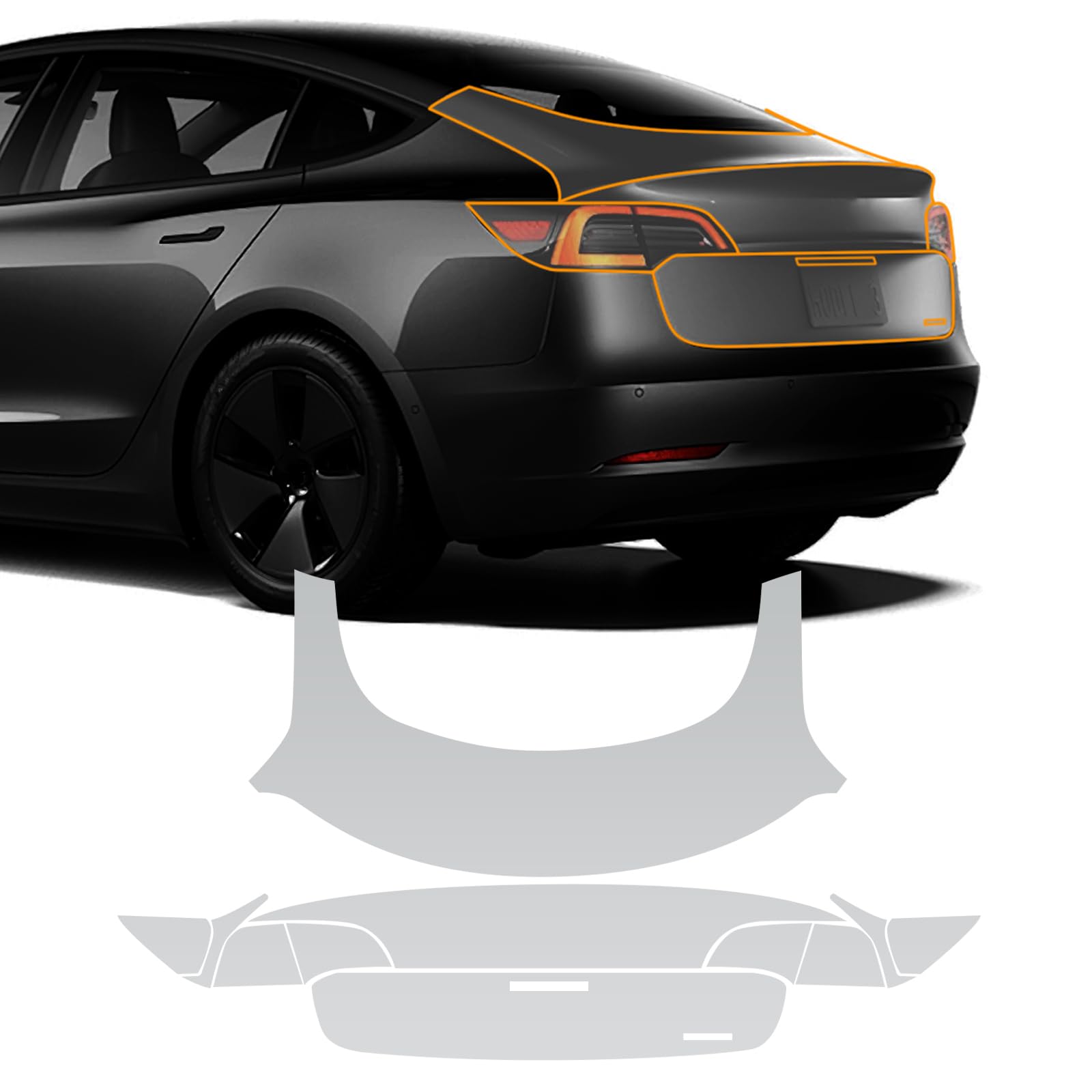 FDAIUN for Tesla Model 3 2020-2023 PPF Clear Car Pre-Cut Paint Protective Film TPU Self Adhesive Rainproof Waterproof HD Scratch Exterior Accessories
