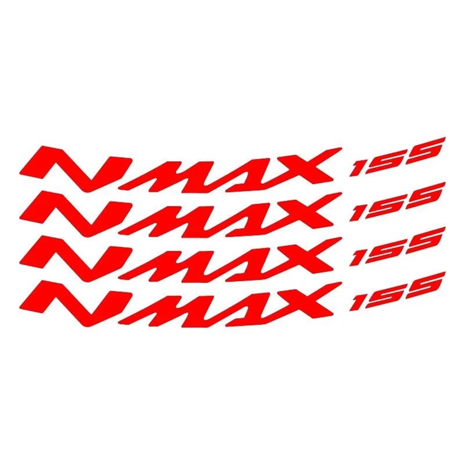 Motorcycle Reflective Rim Edge Stripes Wheel Stickers for Yamaha N MAX NMAX 155 Nmax155 Decorative(Color6)