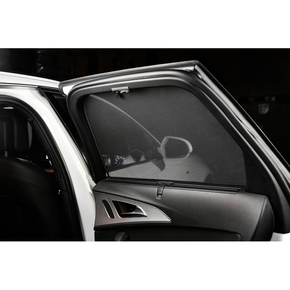 CAR SHADES Juego Compatible con Citroen Berlingo Multispace 2018- (sólo para el portón Trasero con luneta abrible) (6-Partes) cortinillas Parasol a Medida