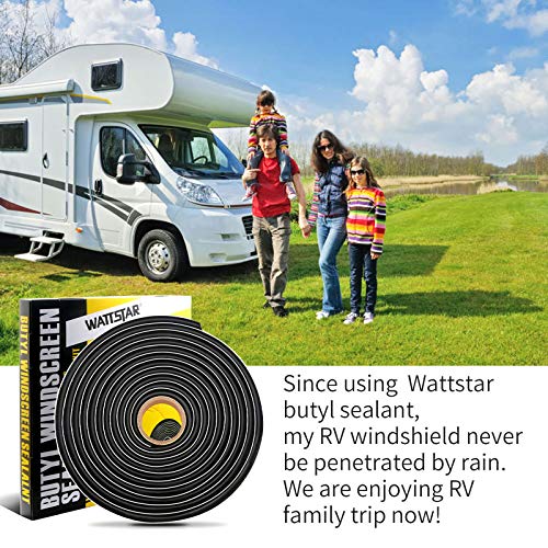 Wattstar Black Butyl Tape, 3/8'' X 15Ft Headlight Sealant, Black Rv Sealant Tape For Car/Rv Headlamps, Taillights, Windshields, Windows And Doors, 1Pc #TOP6