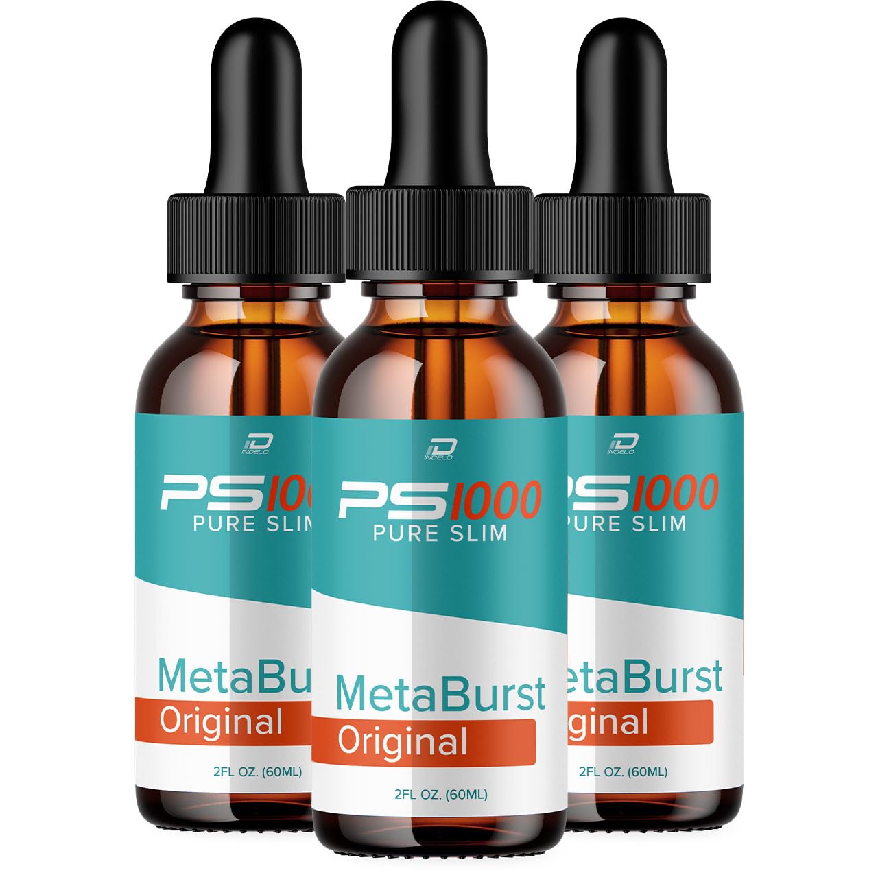 Metaburst PS1000 Pure Drops Liquid Supplement - PS1000 Metaburst Liquid Drops, PS1000 Original Metabolic Support Supplement, PS1000 Pure Metaburst Reviews (3 Pack - 3 Month Supply)