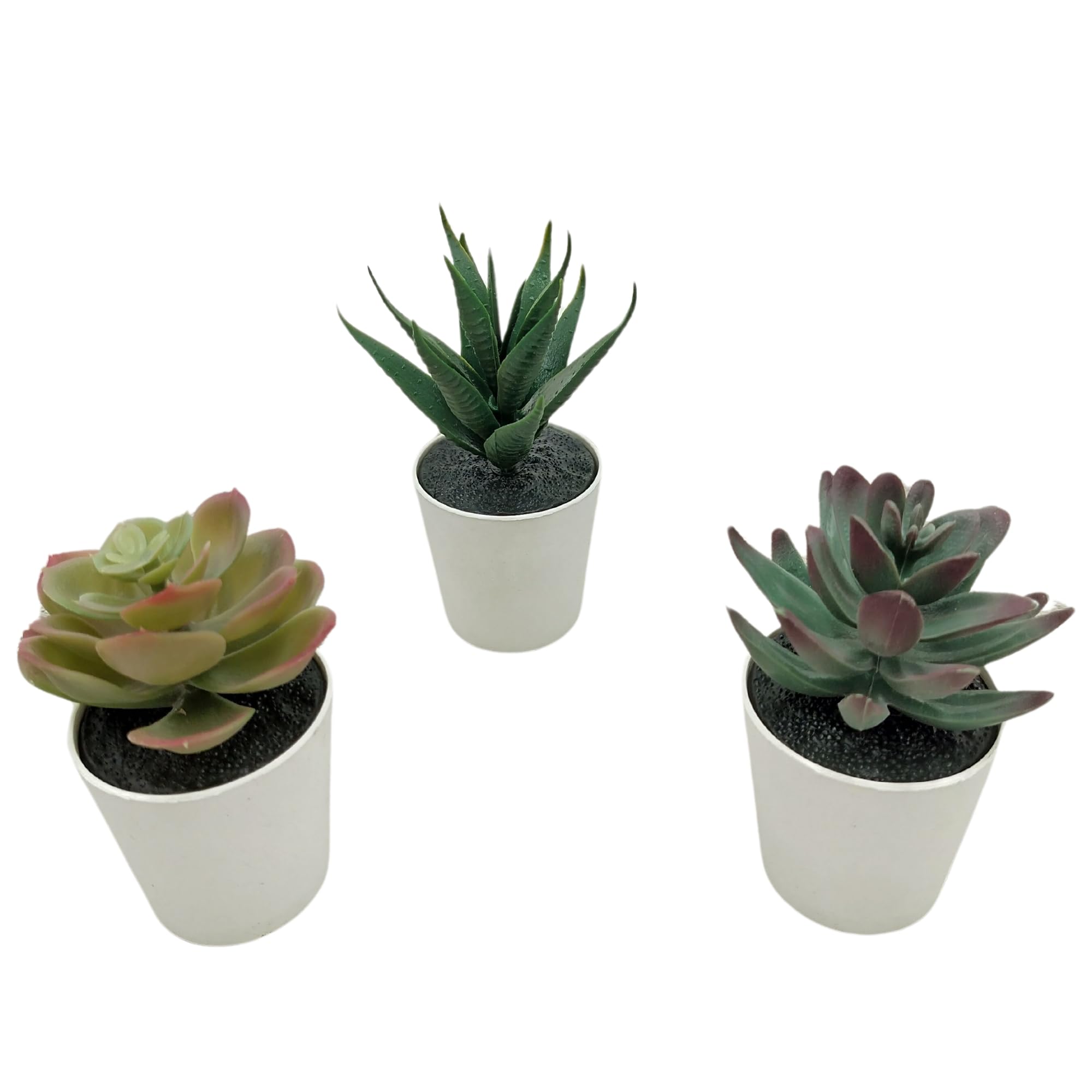 Kraft Seeds by 10CLUB Artificial Succulents Potted Plant | Set of 3 | Small | Table Houseplants| Faux Plants for Home Decor (B0D37S19CJ) Amazon Price History, Amazon Price Tracker