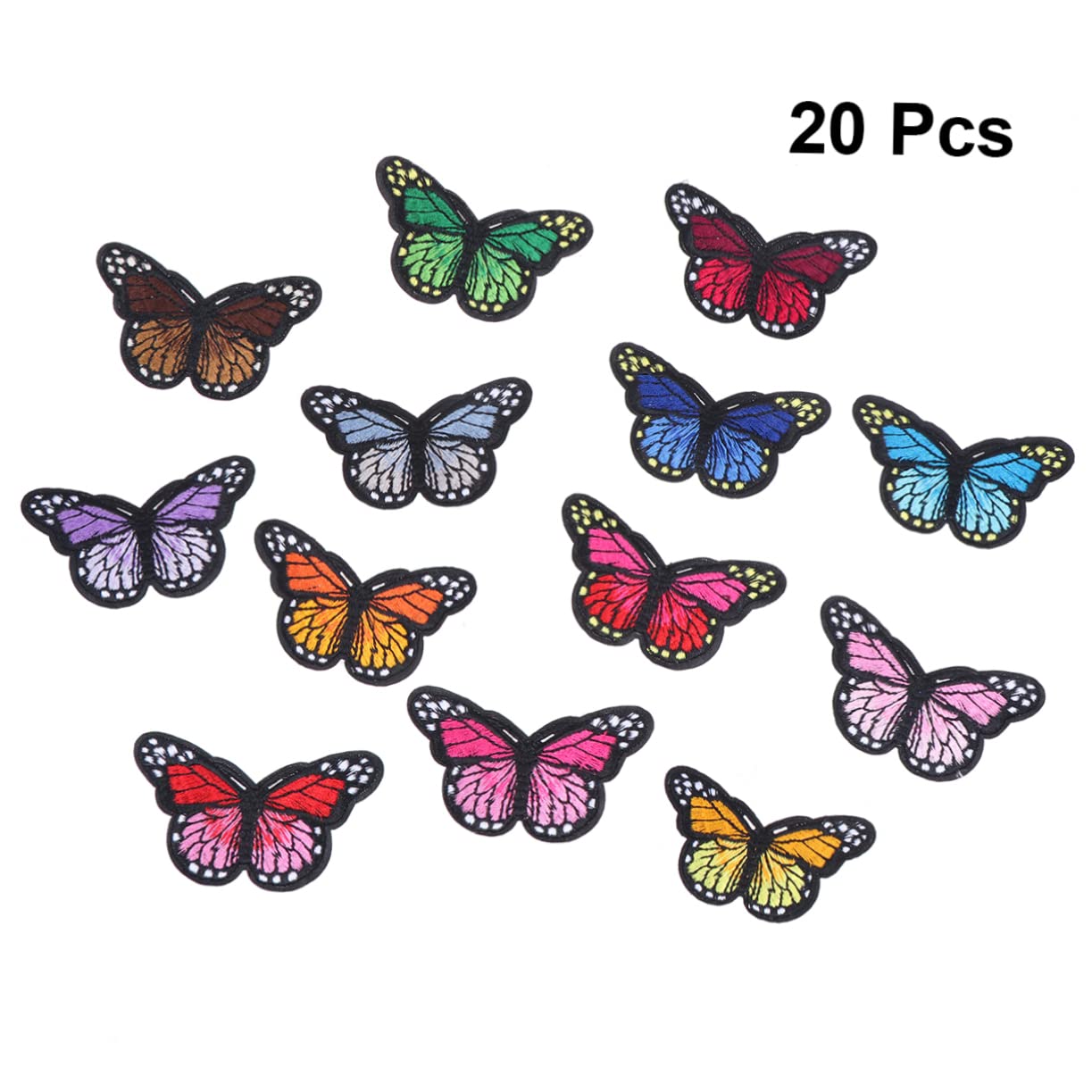 STOBOK 60piezas Parche De Bordado Para Decoración De Ropa y Accesorios Parches De Aplicación Surtido Aleatorio