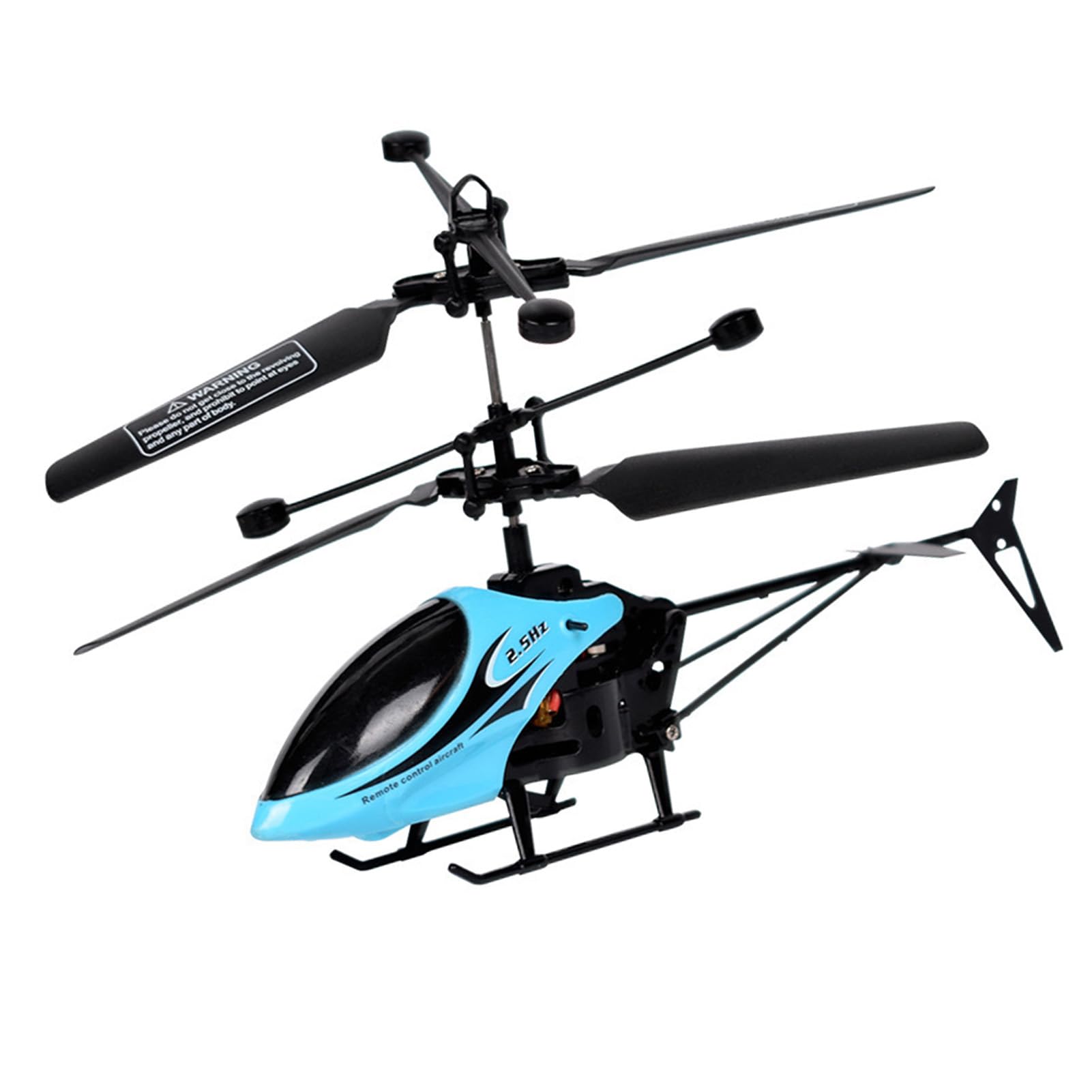 Jouet Hélicoptère RC pour Enfants, Vol Intérieur et Extérieur, Résistant aux Chutes, Télécommande avec Fonctions Bidirectionnelles (Bleue)