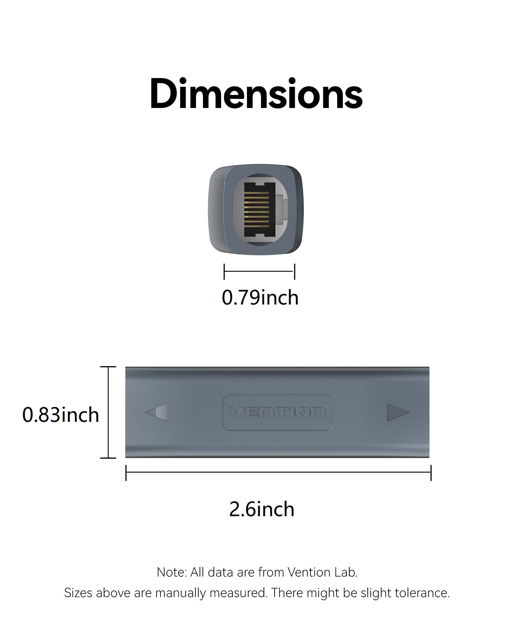 VENTION Acoplador de Cable Starlink Gen 3 IP68 RJ45 para Ethernet Starlink Gen 3/Mini Dish