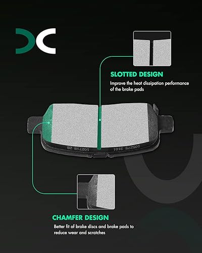Vista 661 de SCITOO - Juego de pastillas de freno de cerámica