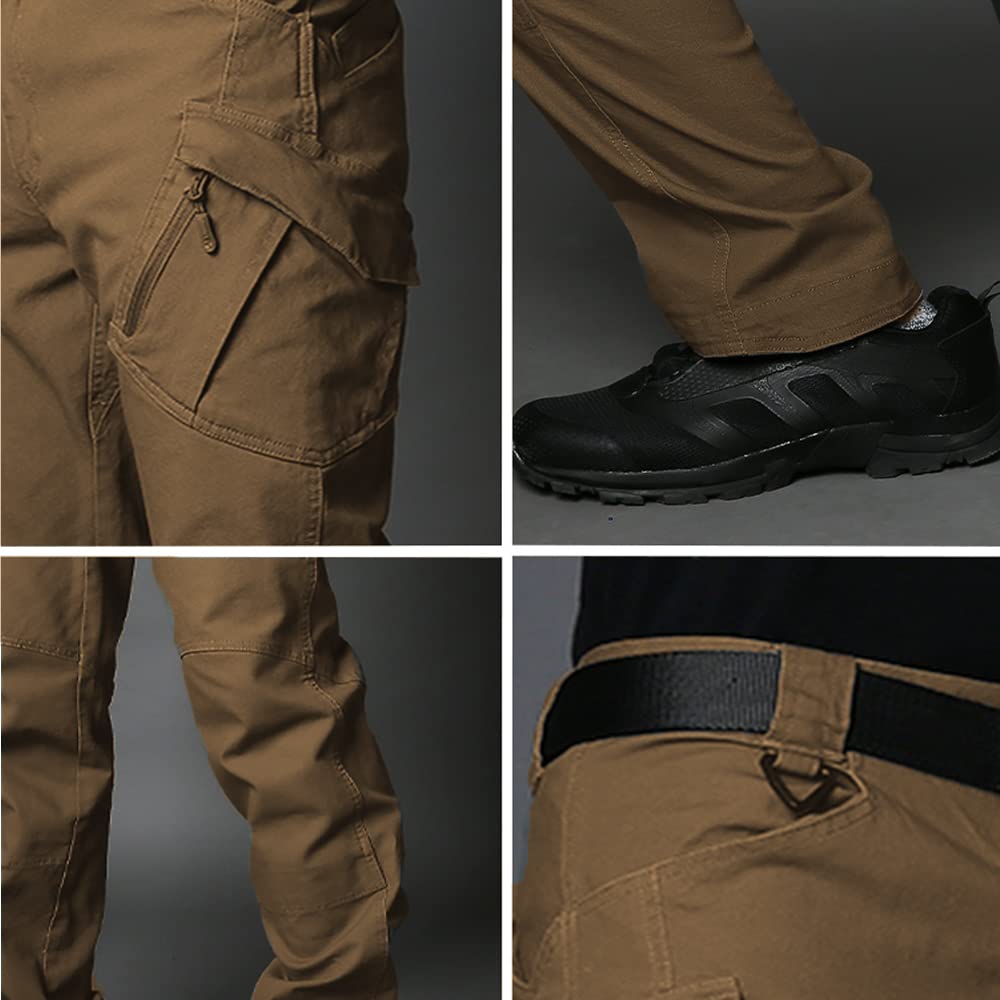 Pantaloni da Lavoro Goodoi per Uomo Pantaloni Cargo da Uomo in Cotone Pantaloni da Combattimento da Uomo Pantaloni da Esterno Militari per Campeggio Escursionismo Passeggiate