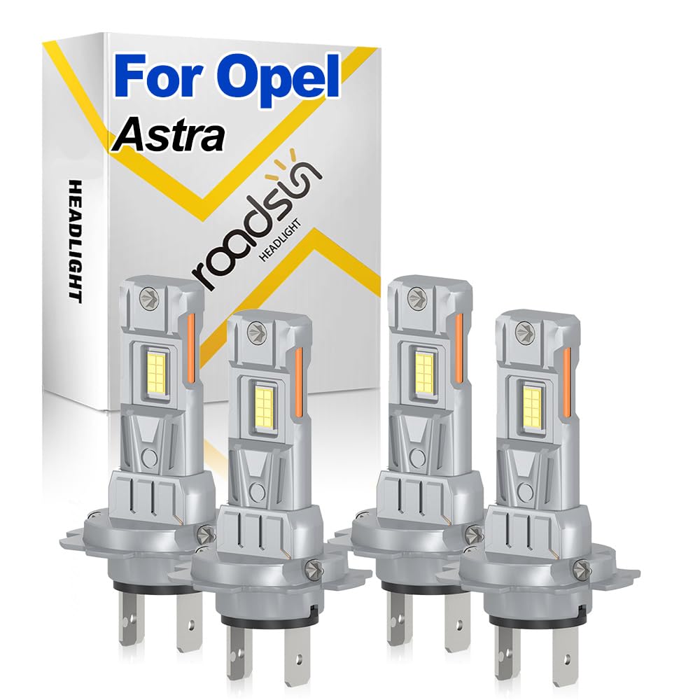 Bombillas LED Para Faros, 120W, 6000K Blanca, H7 H7 Luz de carretera y luz de cruce, Luces LED anti-deslumbramiento, tubo de cobre único, For Opel Astra 2010 2011 2012 2013 2014 2015
