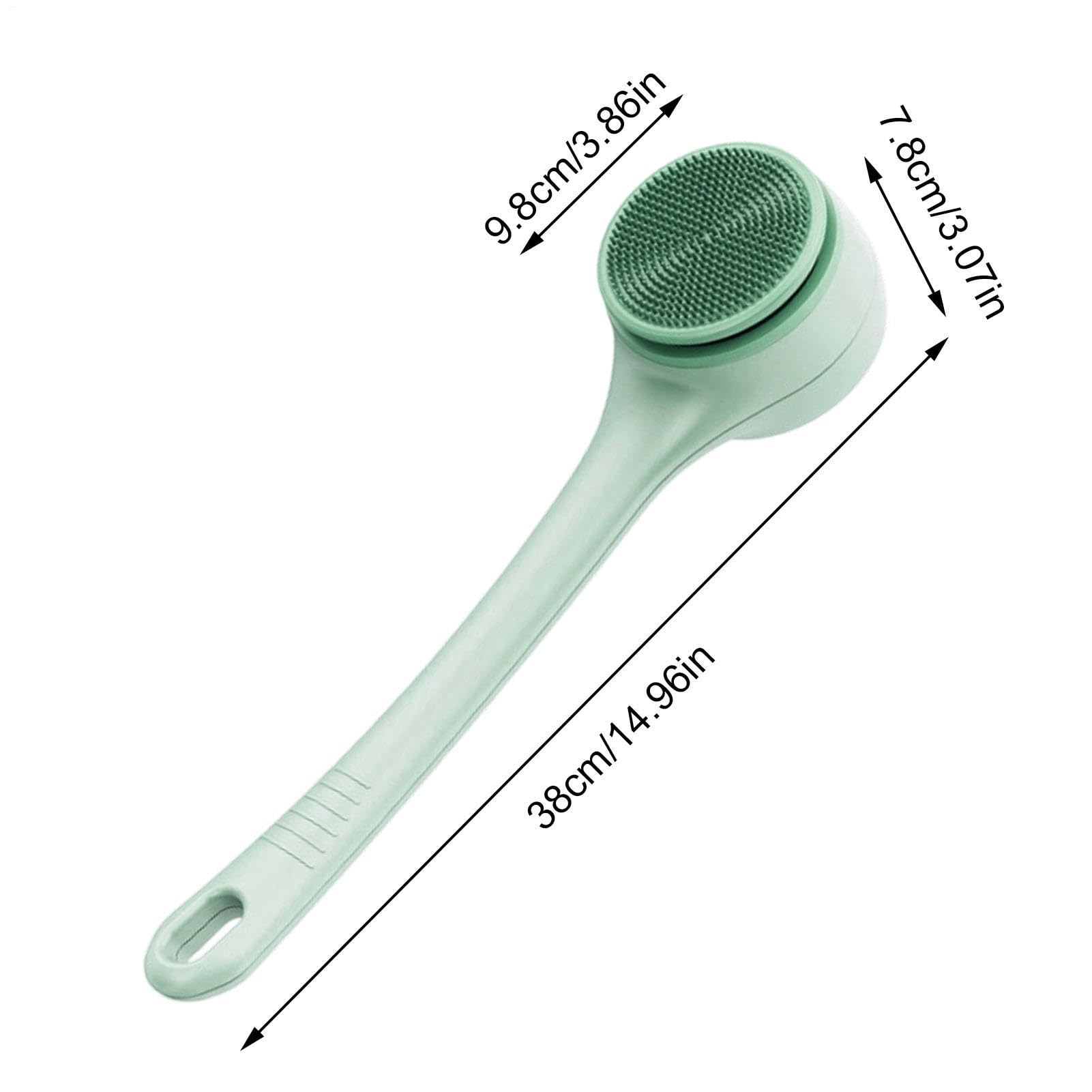 Cepillo Corporal Eléctrico Exfoliante Rotatorio De 2 Velocidades Con 4 | Cepillo Corporal Exfoliante Impermeable con Doble Mango para Cuidar la Piel a Diario en Baño Spa