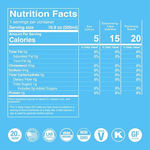 Miniatura 3 de Cann-Ade Paquete variado de agua adaptogénica orgánica, paquete de 6