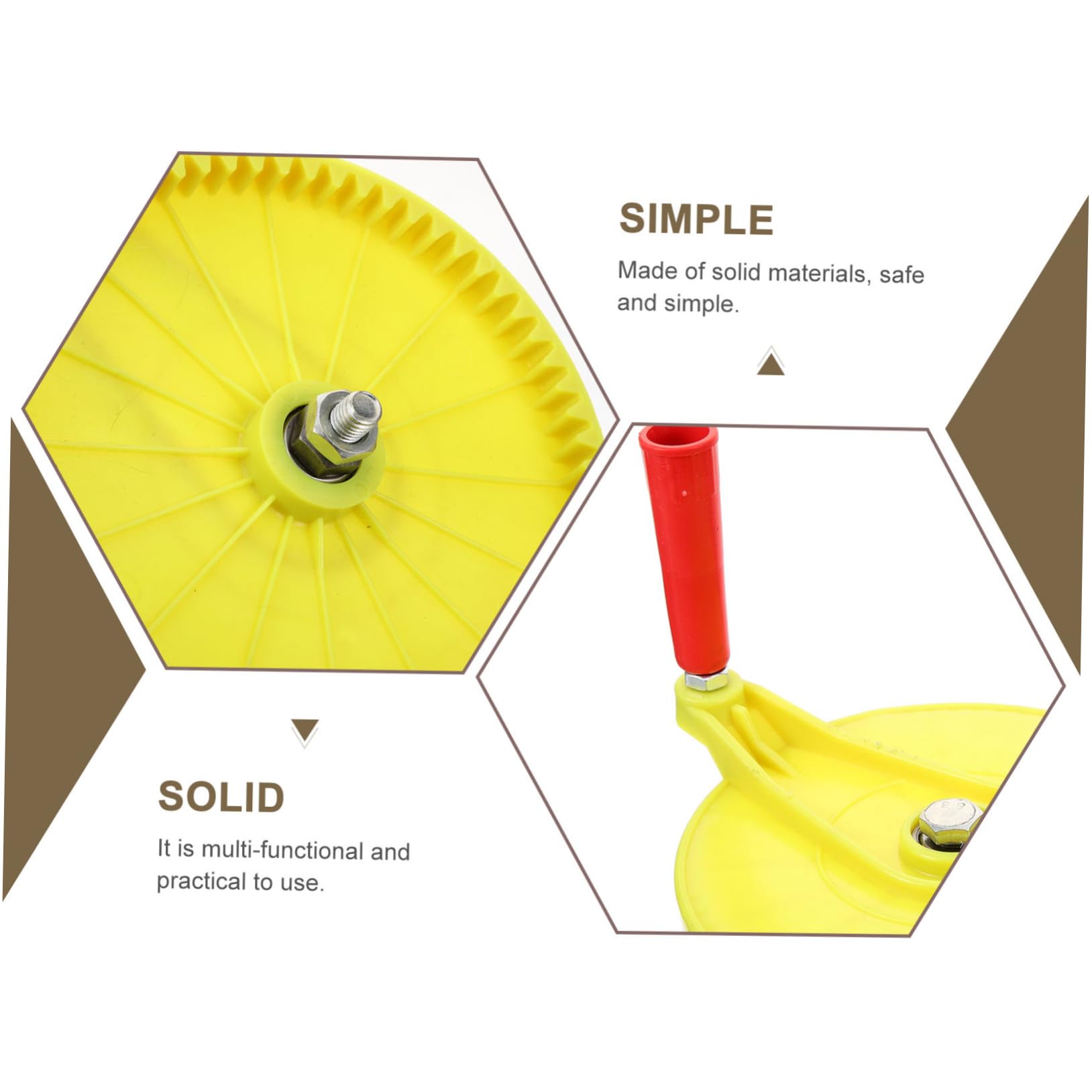 Levemolo Agricultural Winnower Handle Grain Winnower Supplies Thrower Hand Crank Disk Plastic Hand Crank Hand Crank for Agricultural Machine Handle Plastic Winnower Handles