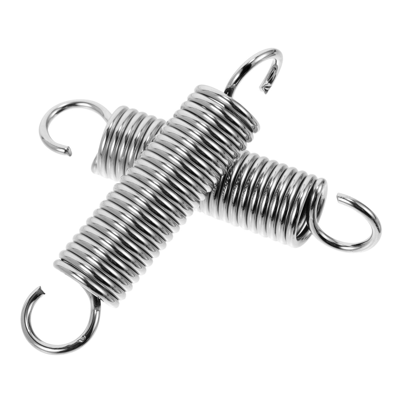 BESTOYARD 2pcs Heavy Duty Spring Steel Hammock Suspension Hangers with Easy Installation and Sturdy Design, Silver Swing Chair Hanging Hooks Suitable for Camping Hammock Chairs and Outdoor
