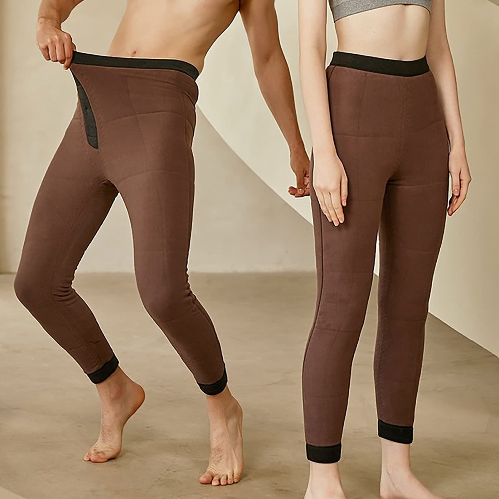 G&F Donna Calzamaglia Termica Caldo Leggings Pantaloni Leggero Biancheria Intima Strato Inferiore