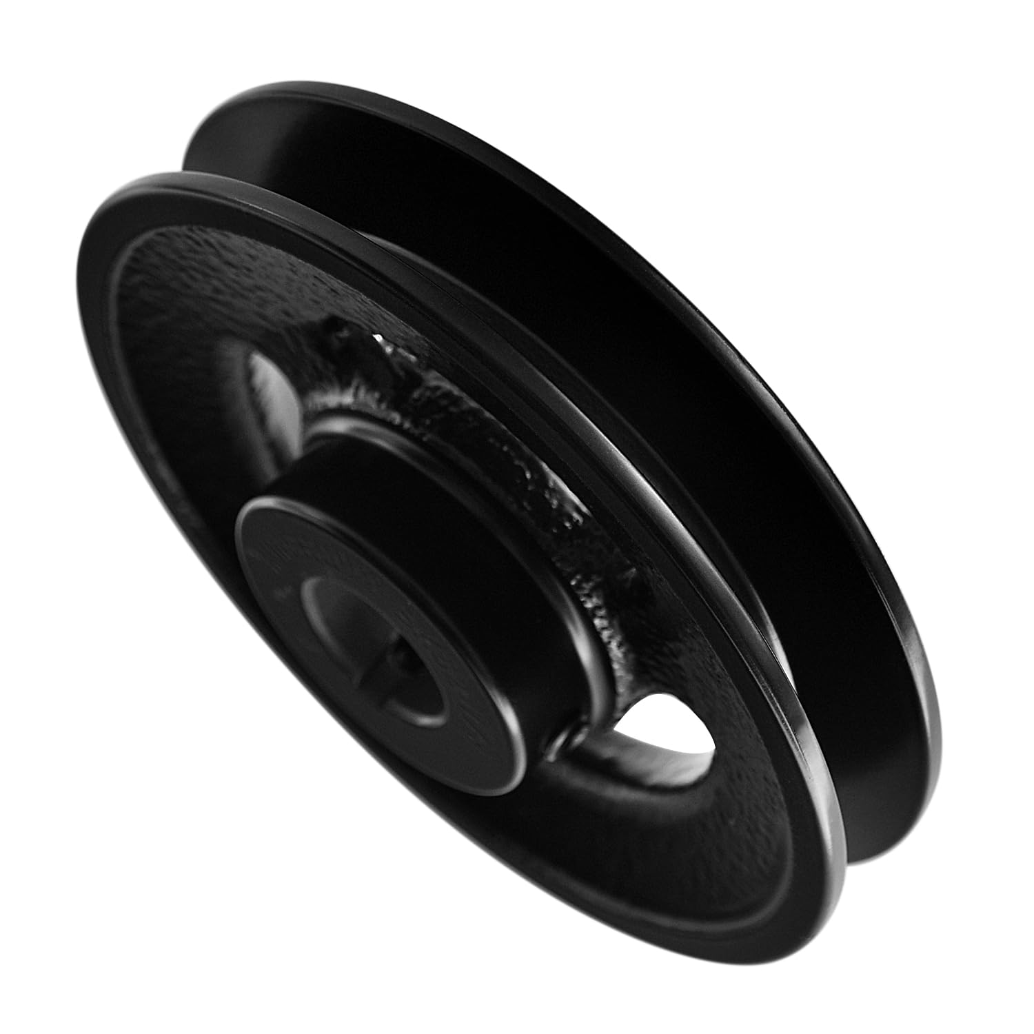 BK5278 V Belt Pulley Sheave, Cast Iron 4.9" OD, Single Groove Pulley V Style B Belt 5L for 7/8 Inch Keyed Shaft — Amazon image 3