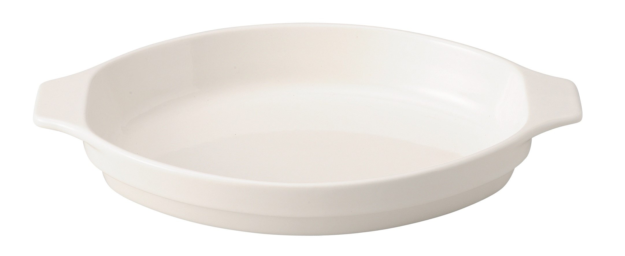 Banko Ware Au Gratin Dish, Large, Diameter Approx. 11.8 inches (30 cm), Heat Resistant, Ceramic, Oven Safe, Microwave Safe, Dishwasher Safe, Stackable, White, Made in Japan