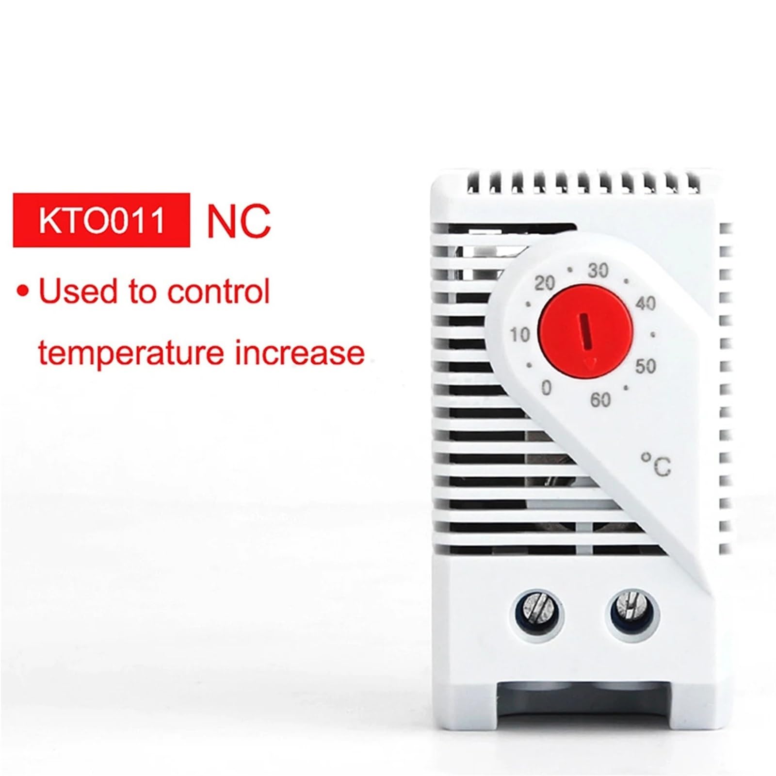 3 pezzi KTO011 Mini termostato for armadio Regolatore di temperatura meccanico compatto