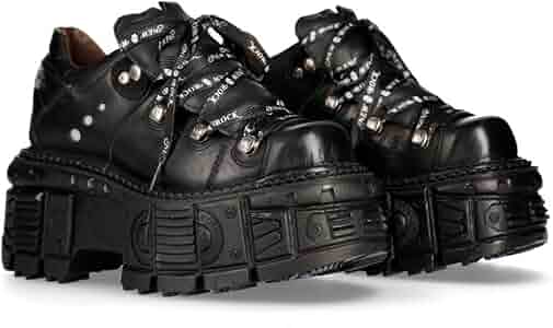 Amazon.com | New Rock M-TANK120N Women's Black 100% Leather Goth