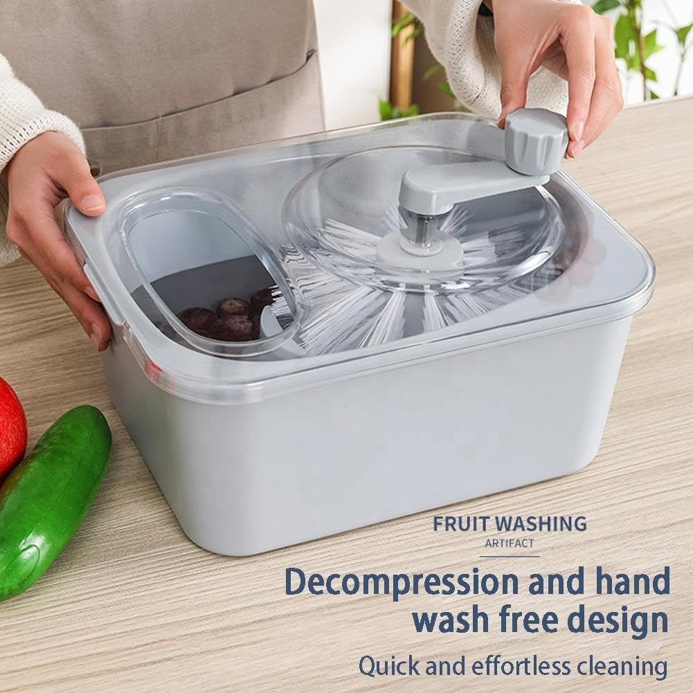 Centrifugador de lechuga, secador de ensalada y lavadora de frutas, fregado de 360 grados, cuenco compacto y colador, fácil de limpiar, ideal para lavar verduras y preparar ensaladas