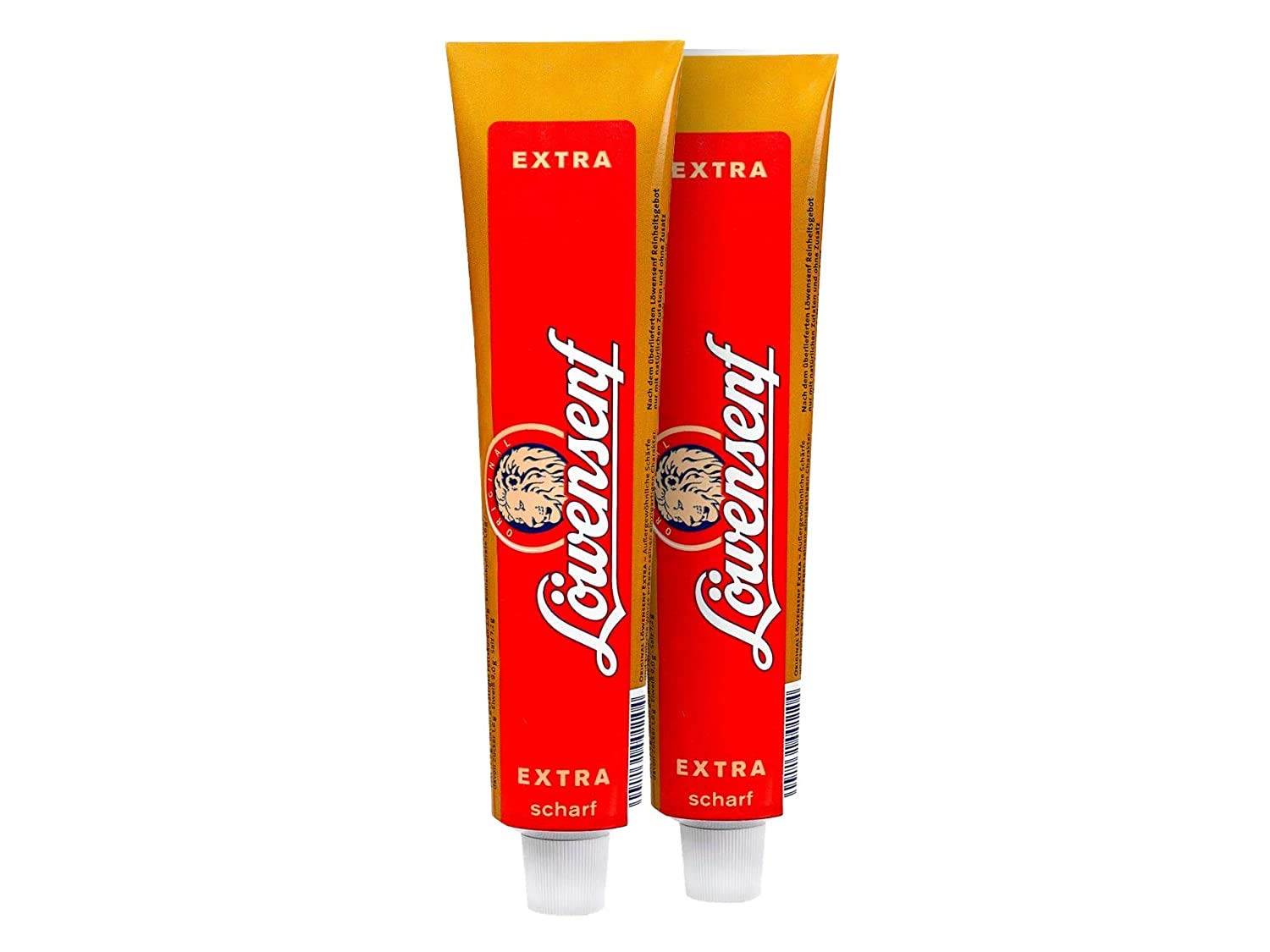 Löwensenf Mostaza Alemana Extra Caliente - 2 x 200 ml - Alemania