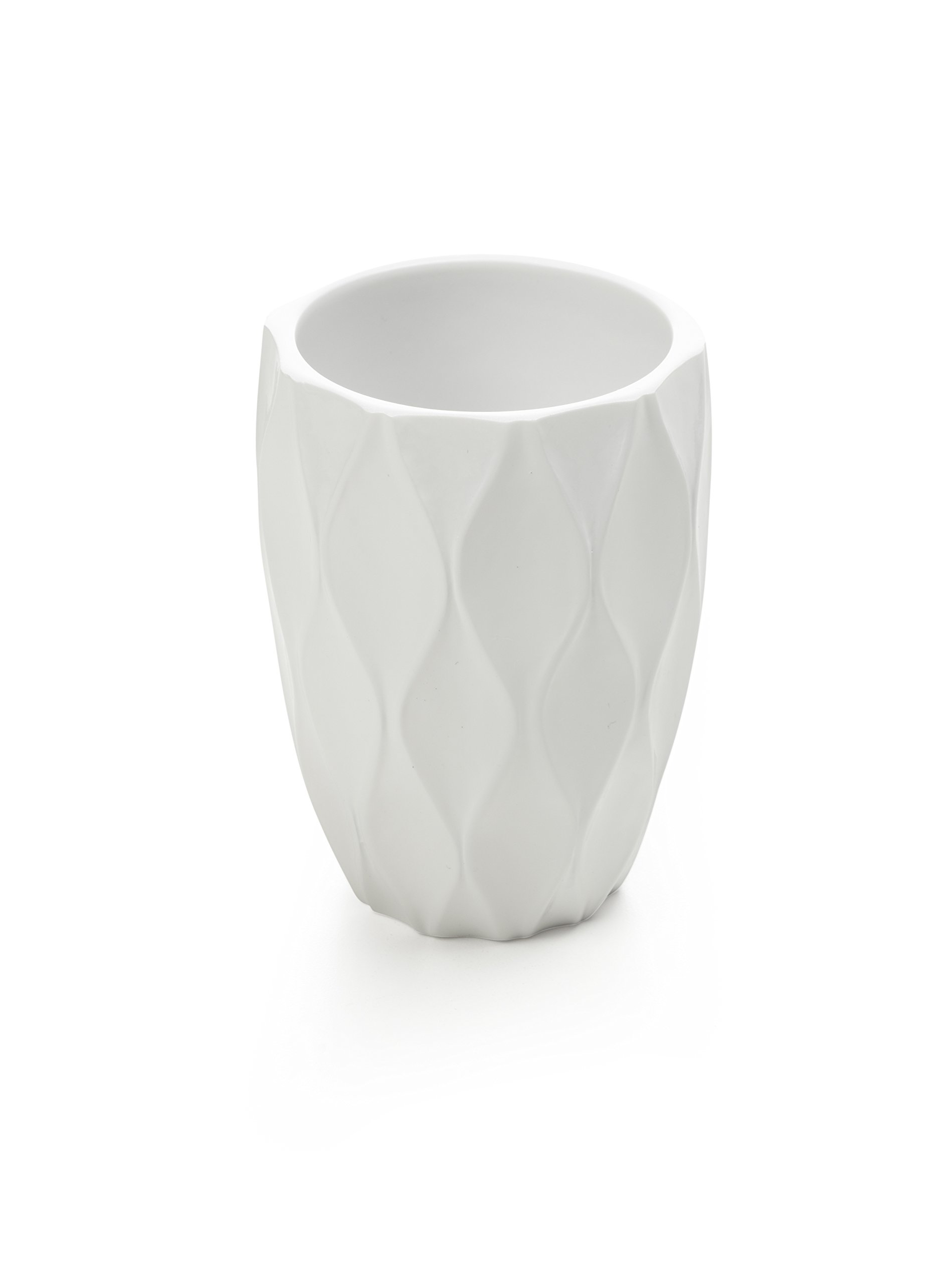 Roselli Trading CompanyWave tumbler/tbh holder, White