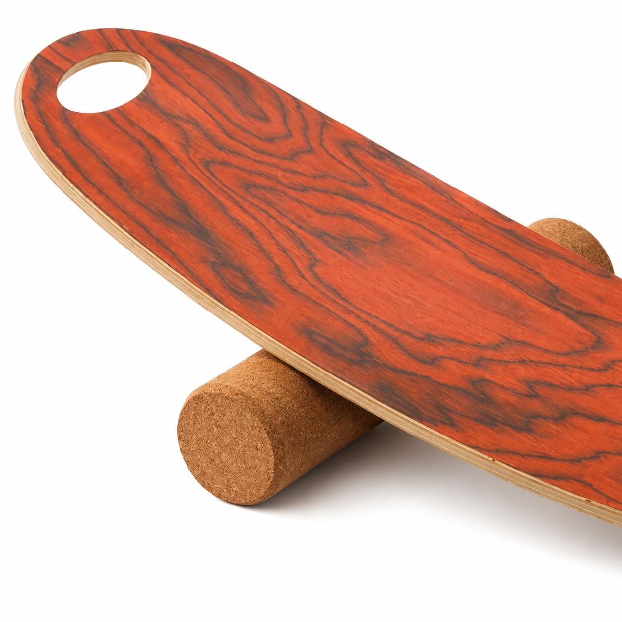 Balance Board in Legno Composito, Tavola Proprioceettiva con Rullo in, Pedana di Equilibrio Portatile per Adulti e Bambini