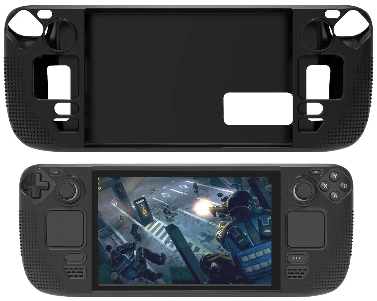 TMG®Steam Deck Protective Case,Full Protection Silicone Cover with Anti-Slip Particles,Designed for Steam Deck Case,(Black) (B0CM9M9SP4) Amazon Price History, Amazon Price Tracker
