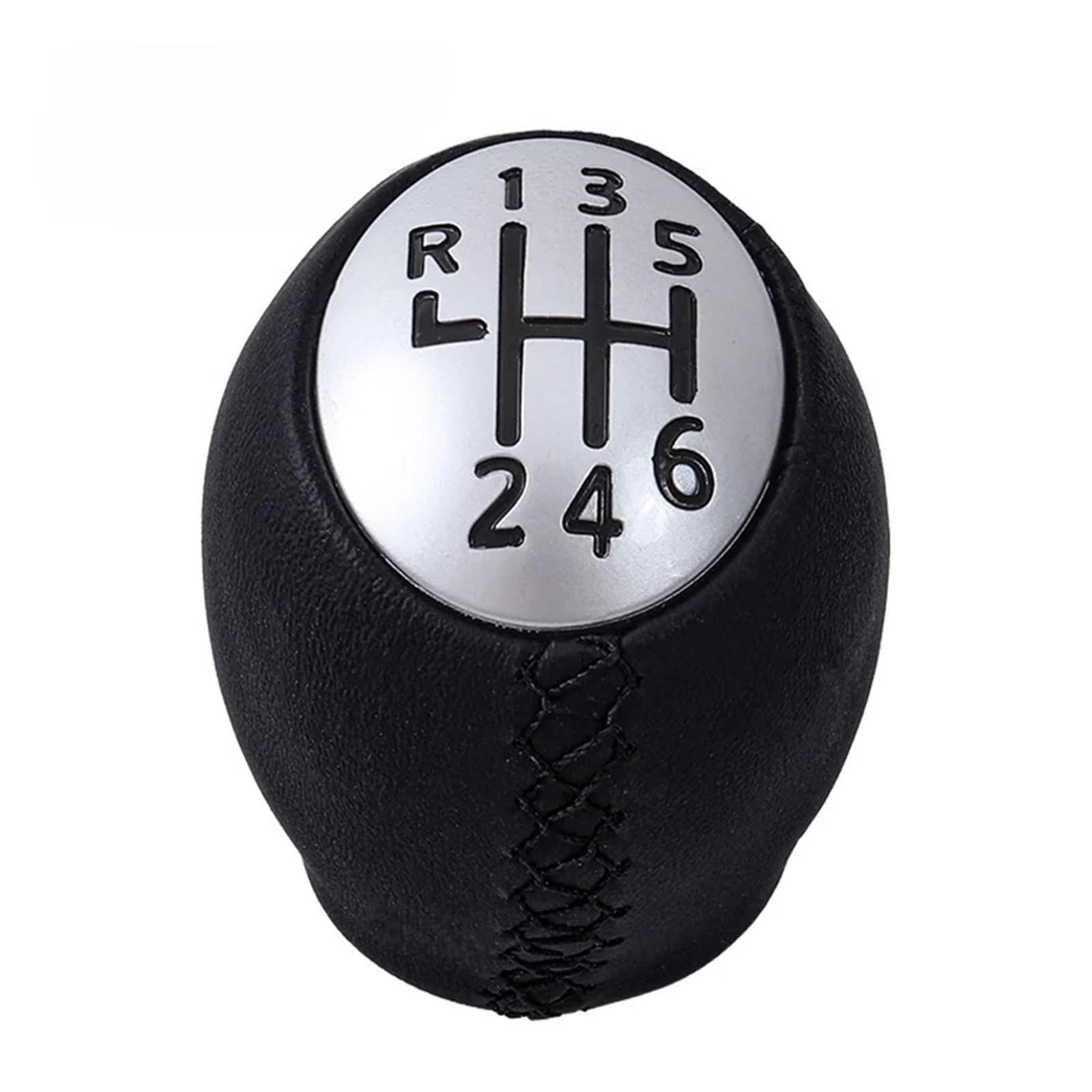 Sauanmnktp Black-6 Speed Gearshift Knob For Megaane 5 6 Speed Handball Shift Lever Head(Black-6 Speed)