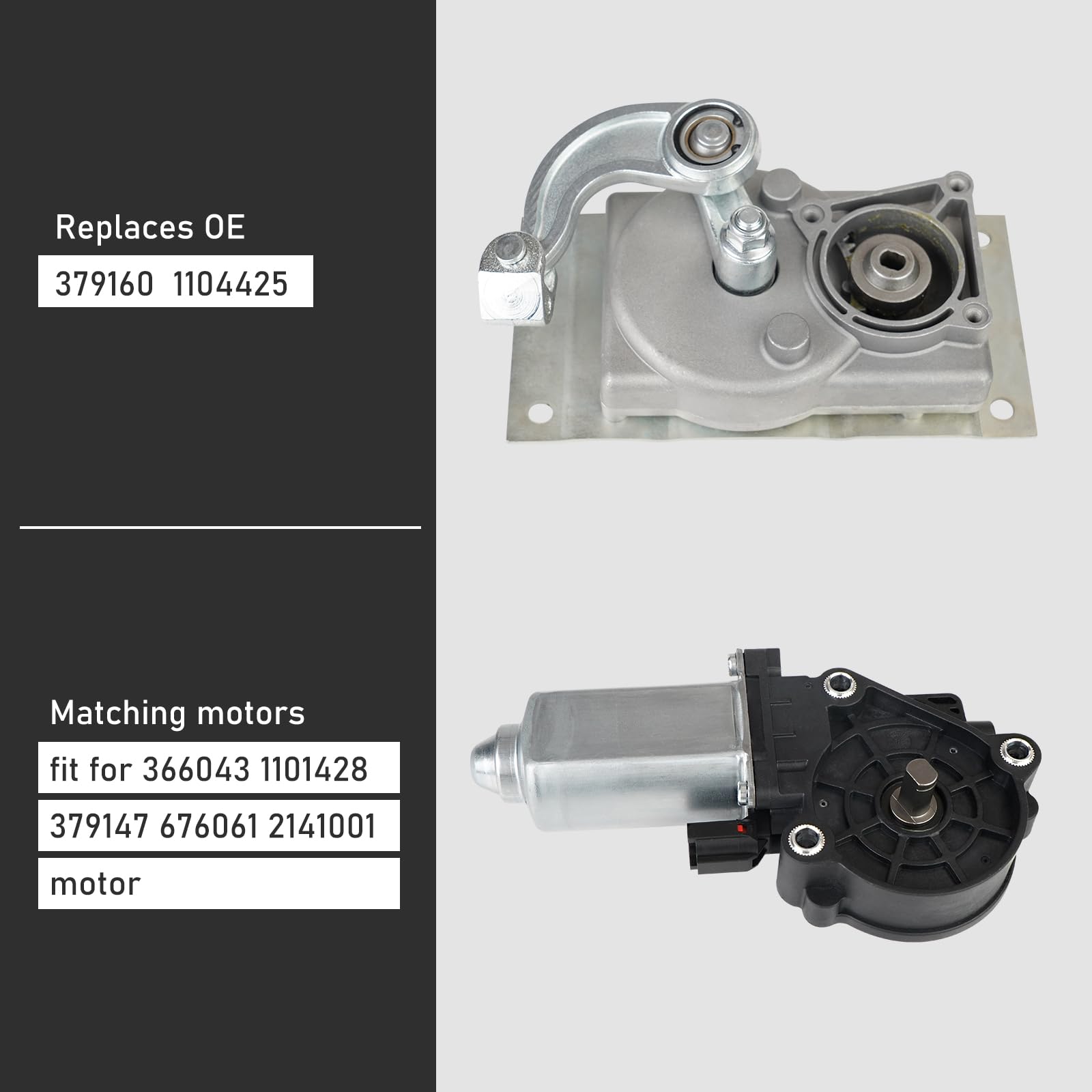 RV Step Motor & Gear Box Linkage Kit – Compatible With Kwikee Electric Steps Models 22-40