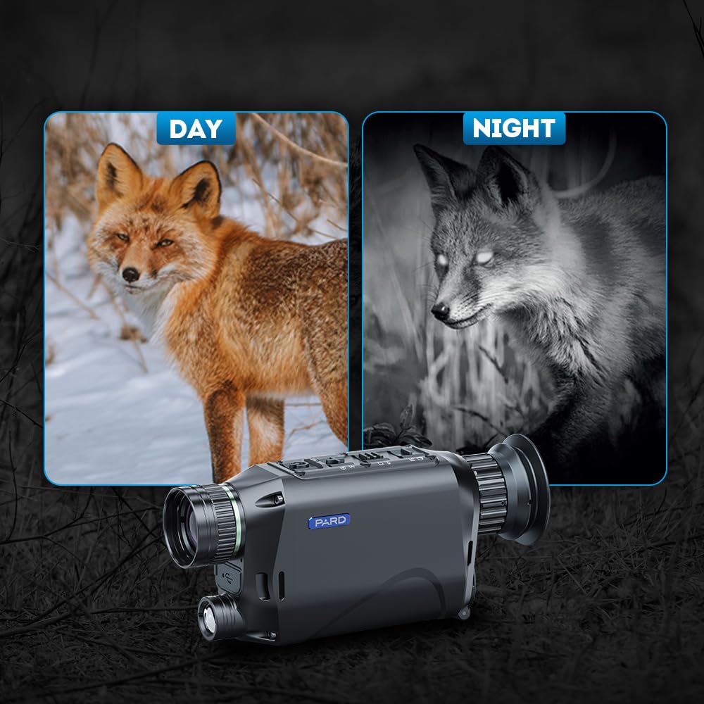 PARD Monoculaire de Vision Nocturne, Lunette de Vision Nocturne avec 850 nm 940 nm, Vision Nocturne de Chasse avec Adaptateur de Montage 45 mm, NV007V