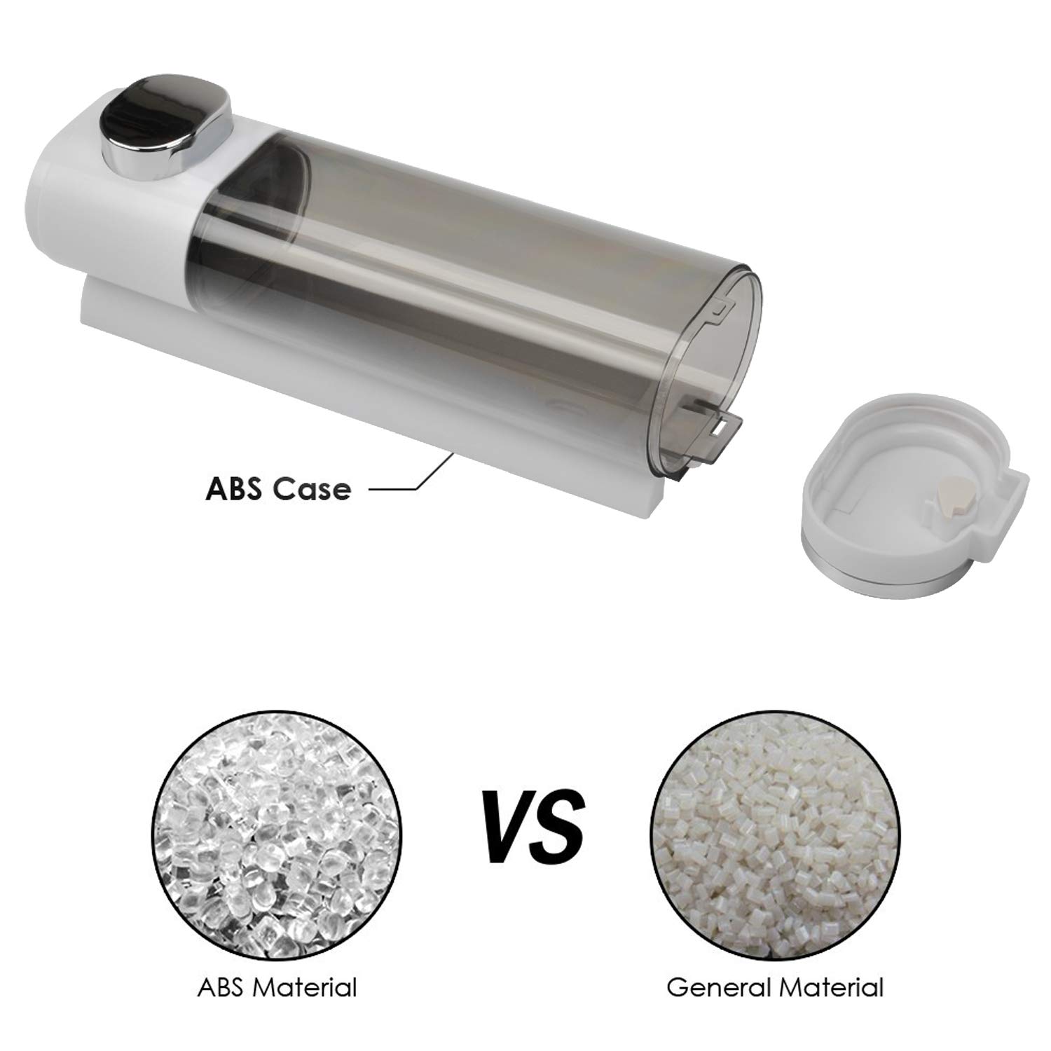 400ml Soap Dispenser Wall Mounted Hand Sanitizer Dispenser Shower Liquid Soap Dispenser Pump Shower Gel Dispenser for Business Public Places Hotel - Image 3