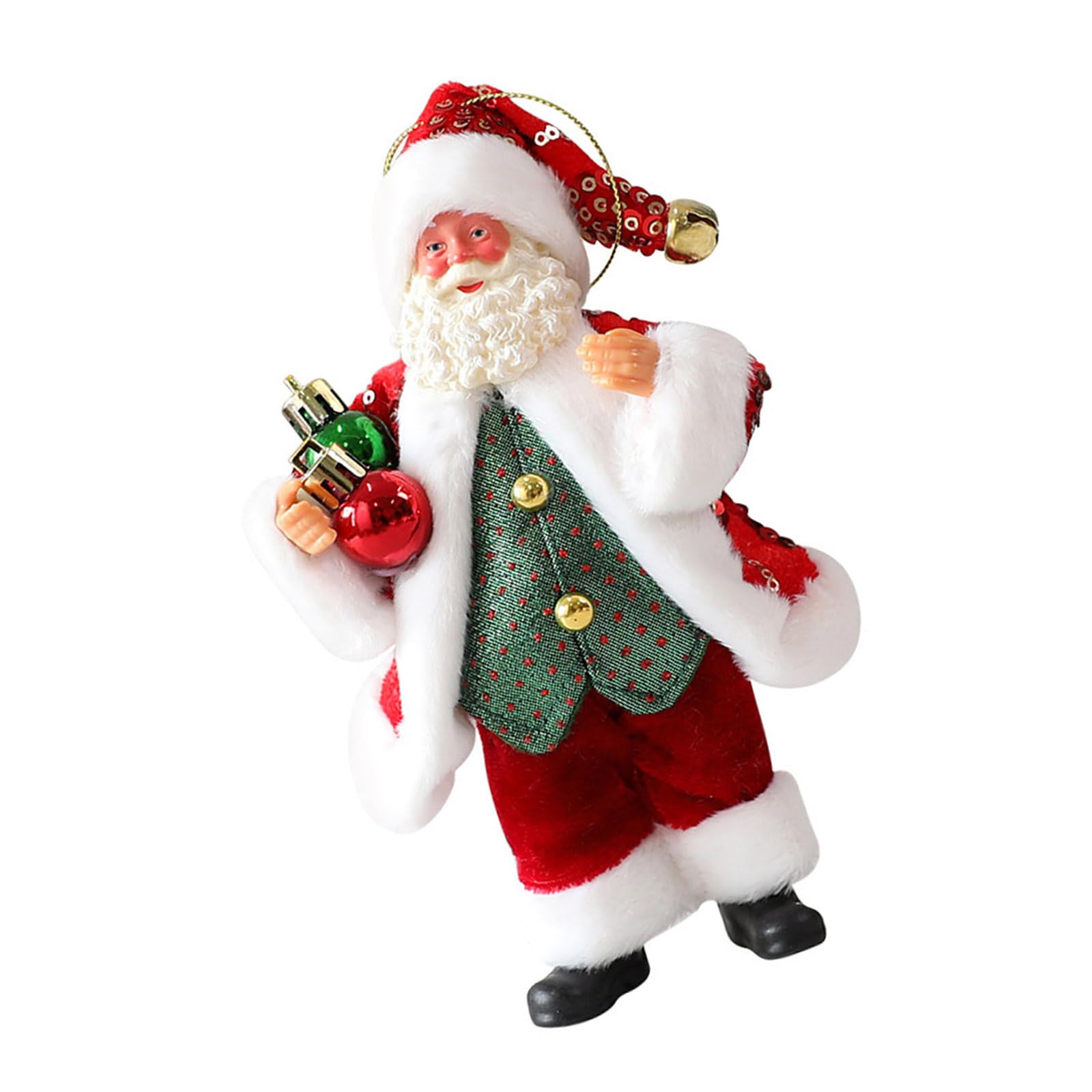 Tsophreniq Holiday Decorative Resin Figurine Santa Decoration Safe Desktop Ornament Stylish Table Centerpieces Holiday Decoration Storage Resin Figurines