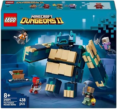 LEGO Minecraft Çarpık Bekçi Savaşı 21591 - Minecraft Dungeons 2 Hayranı 8 Yaş ve Üzeri Çocuklar için Yaratıcı Oyuncak Yapım Seti (438 Parça)