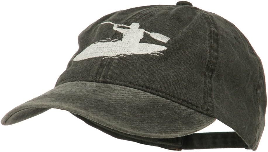 e4Hats.com Sports Kayak Embroidered Washed Dyed Cap