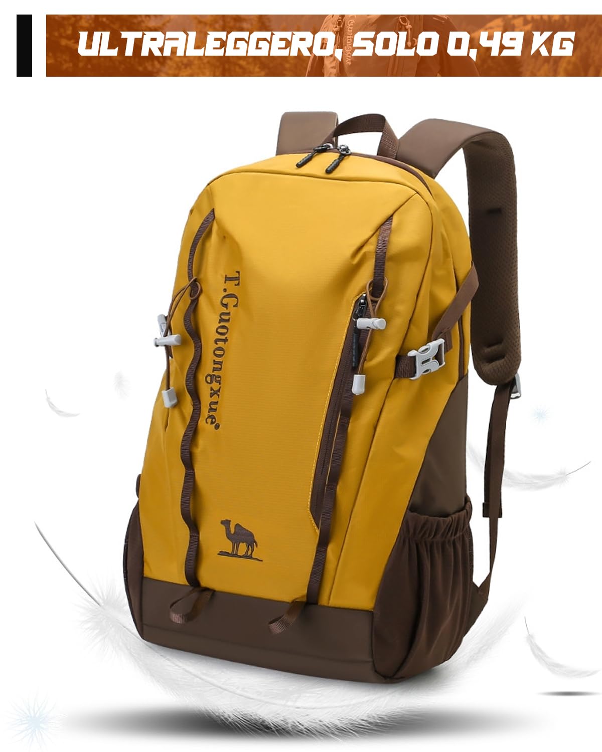 Zaino Trekking 30L,Zaino Montagna Leggero Resistente all'Acqua per Uomo e Donna,Ideale per Escursionismo,Trekking,Campeggio,Ciclismo,Arrampicata