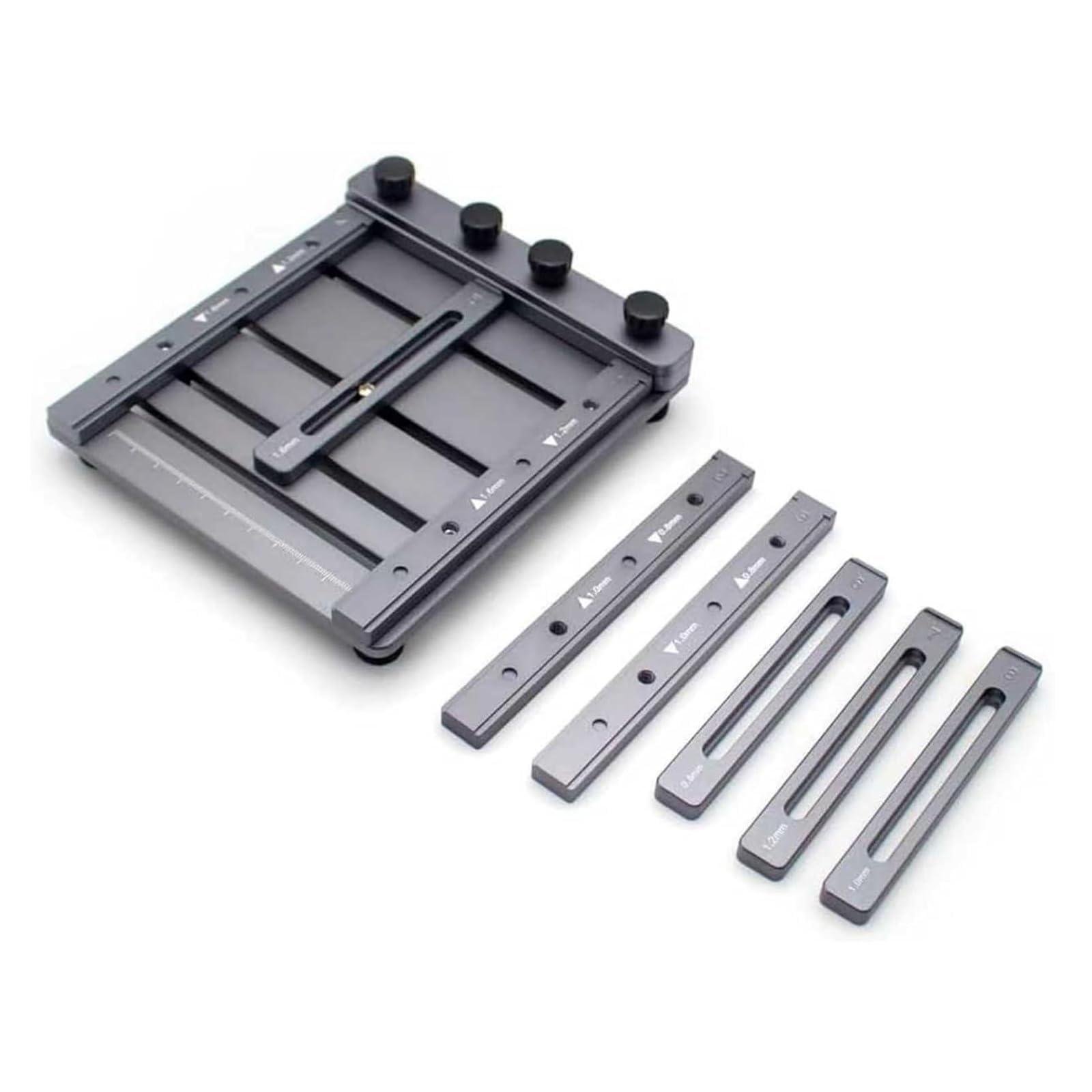 Mini-Lötpasten-Schablonendrucker, manueller SMT-Schablonendrucker, kompatibel mit bis zu 109 × 135 mm Stahlgittergrößen, für präzisen SMT-Druck und Leiterplattenmontage in der Druckindustrie