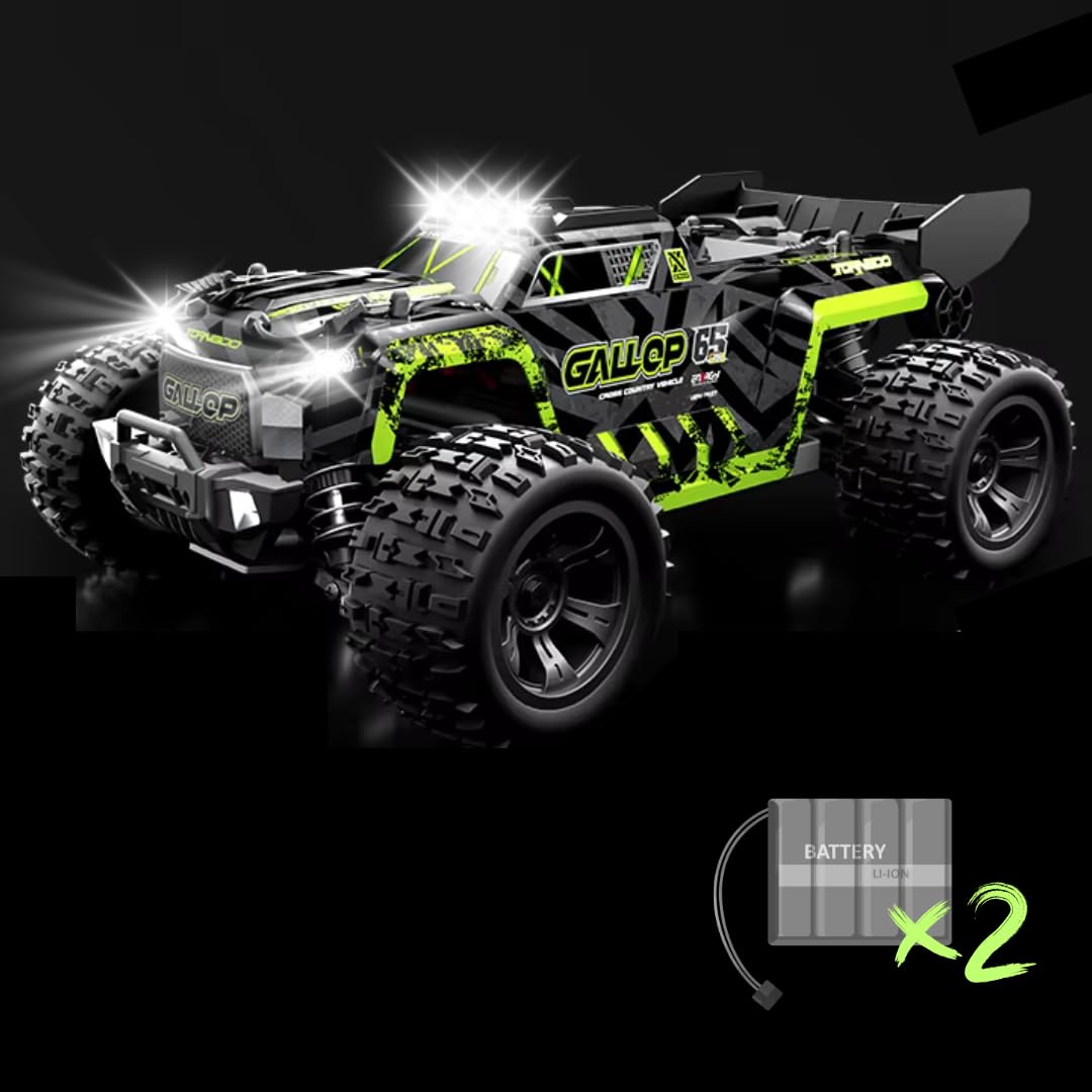 Premium RC Monster Truck Ferngesteuert Offroad 1:18 Ferngesteuertes Auto für Kinder 48km/h Monstertruck Crawler Elektrisch 4WD Allradantrieb 2,4 GHz