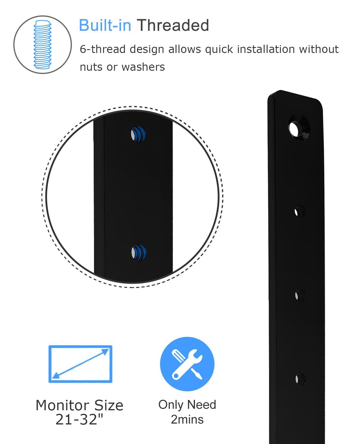 Amazon.com: IFCASE Steel VESA Extension Brackets for Monitor