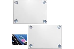 Clear Sun Protection PVC Rideshare Display & Parking Permit Holder