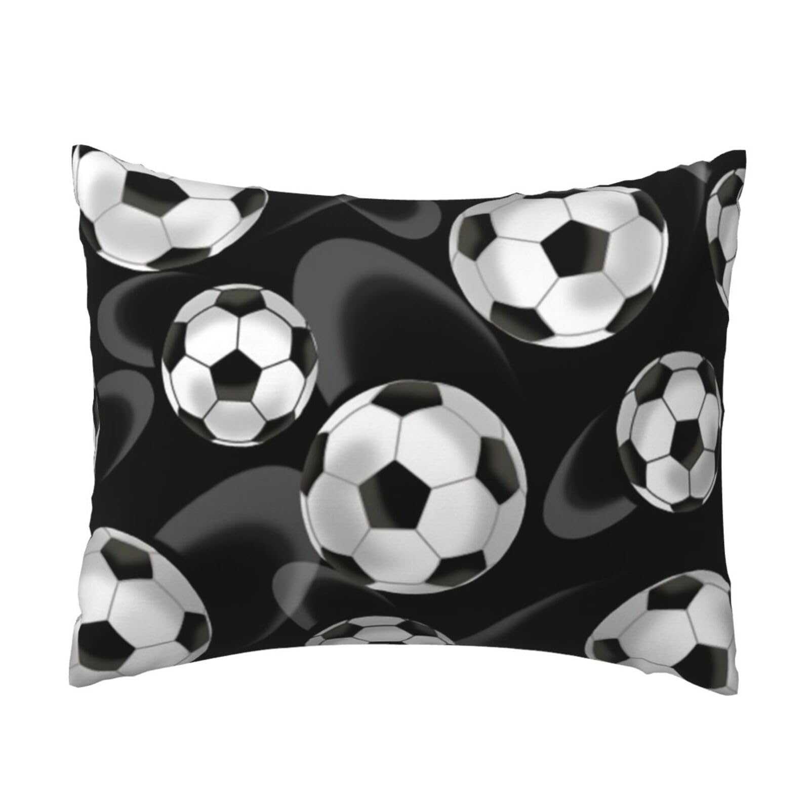 YFSGDLBN Soccer Black printed Pillow Case 20x26in decorative Cushion Cover pillowcase