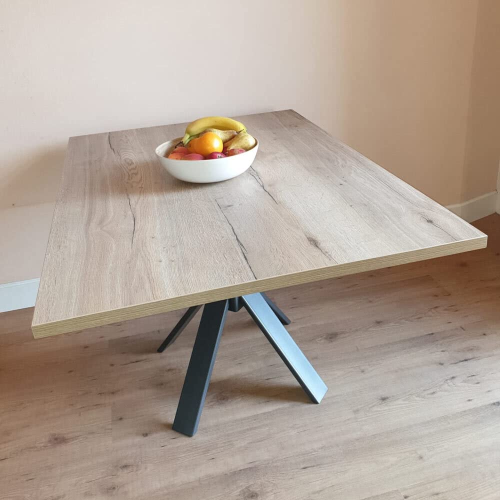Dekorspanplatte Halifax Eiche rustikal natur als Tischplatte, Schreibtischplatte, Laden- und Möbelbau, 70x50 cm, Stärke: 28 mm