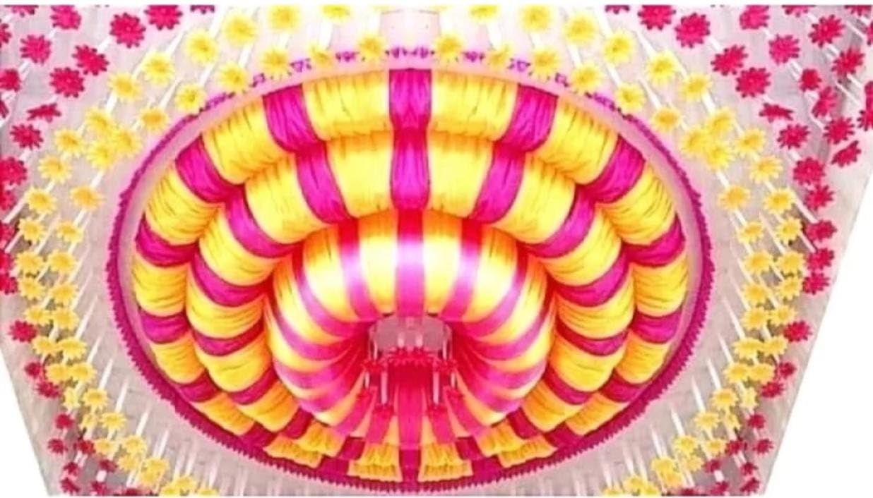 BMLP Tent Ceiling Taiwan & Lycra Easy Setup Spacious Stylish and Durable for Memorable Gatherings Weddings and Special Occasions (15 * 15 Feet_ White, RED & Yellow) (B0CST1C7SR) Amazon Price History, Amazon Price Tracker