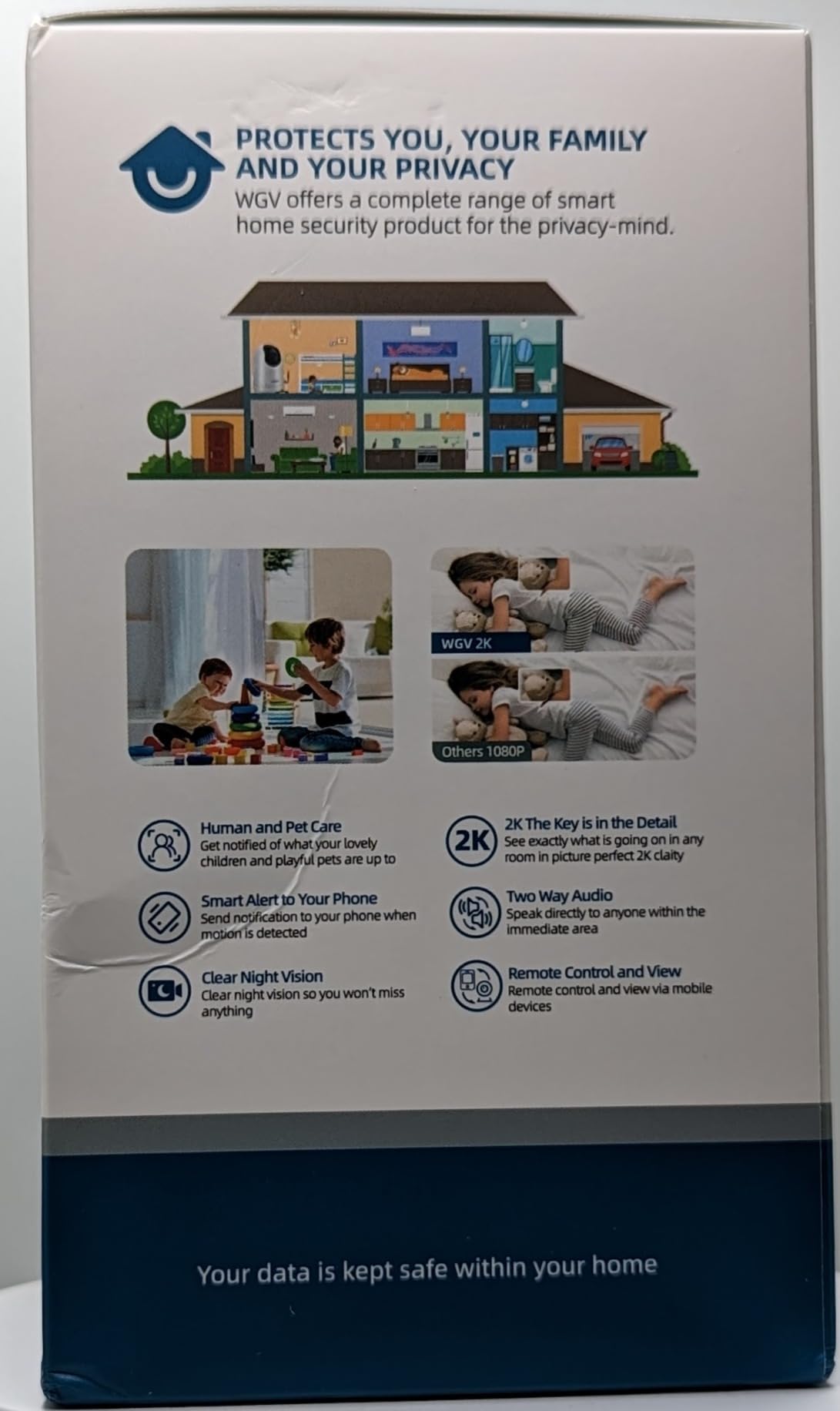 7/mo Finance WGV Security Camera 2K Cameras for Home Security with